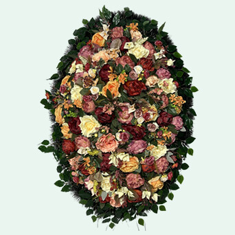 Венок из искусственных цветов